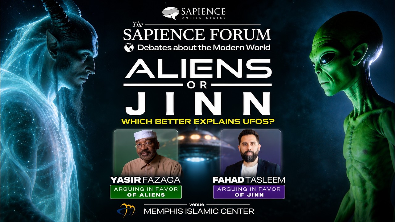 Still from Aliens or Jinn debate