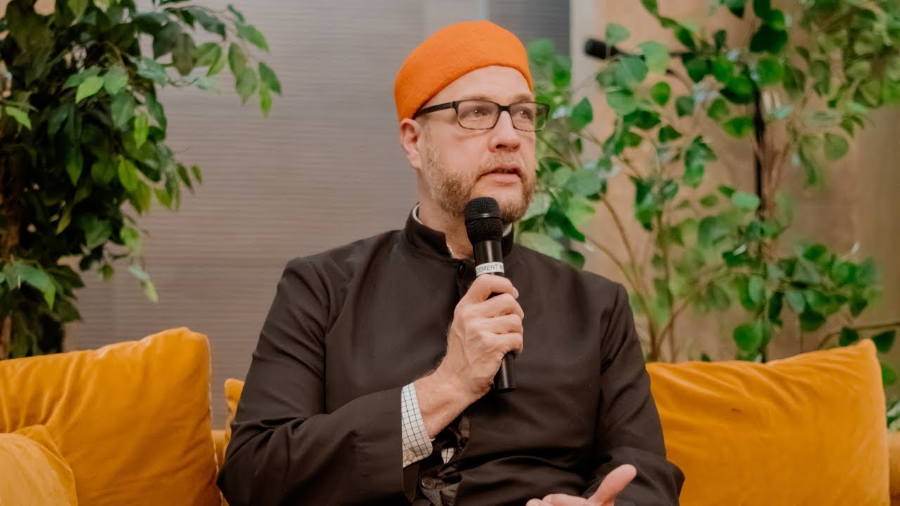 Still from Imam Suhaib Webb lecture film