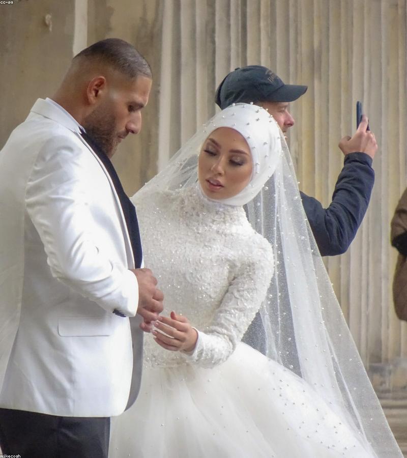Bride and groom portrait