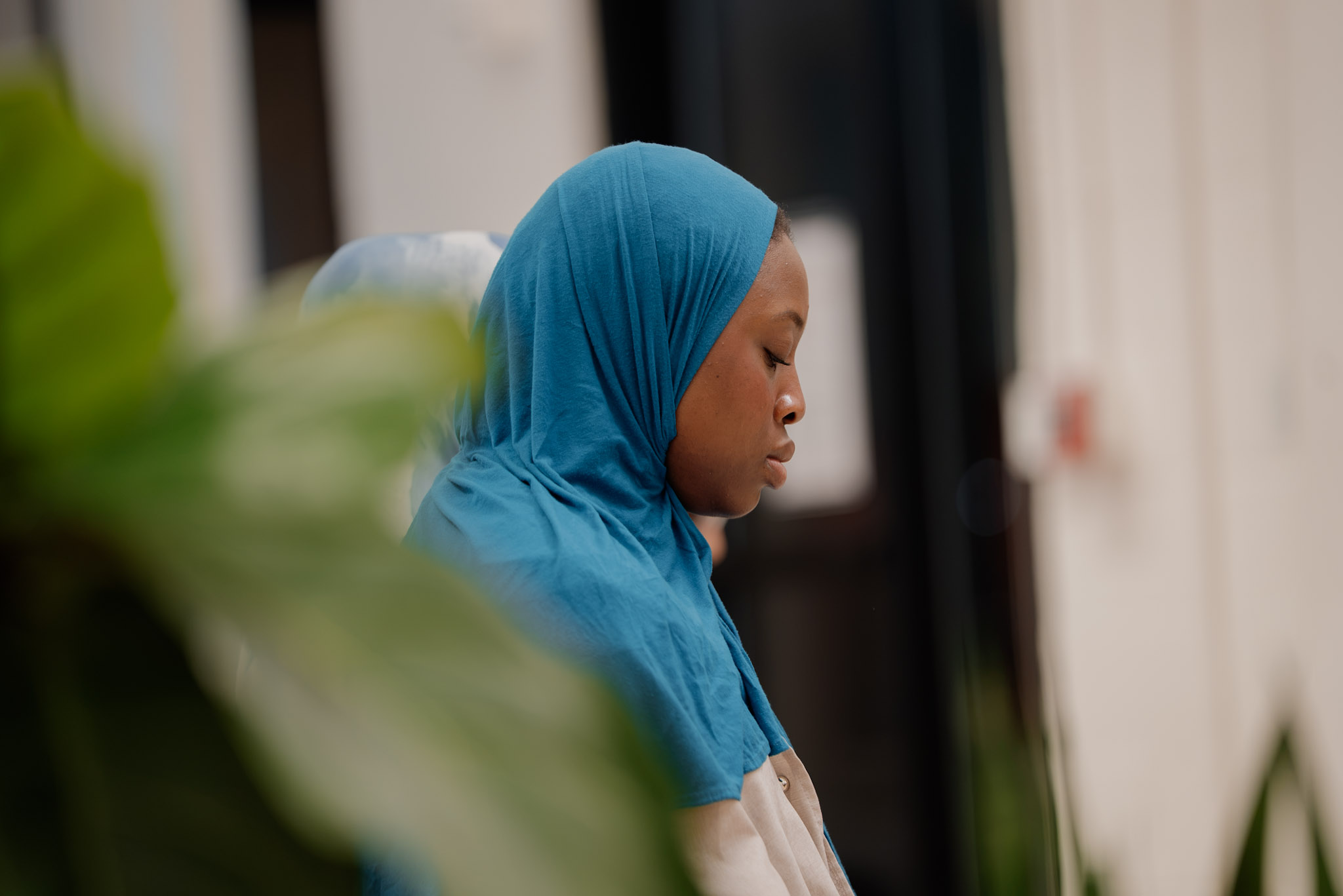 A quiet moment of reflection at a Rawdah gathering